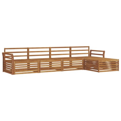 Комплект дивани за открито 5 pcs Естествен