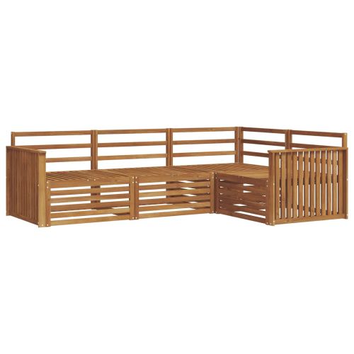 Комплект дивани за открито 4 pcs Естествен