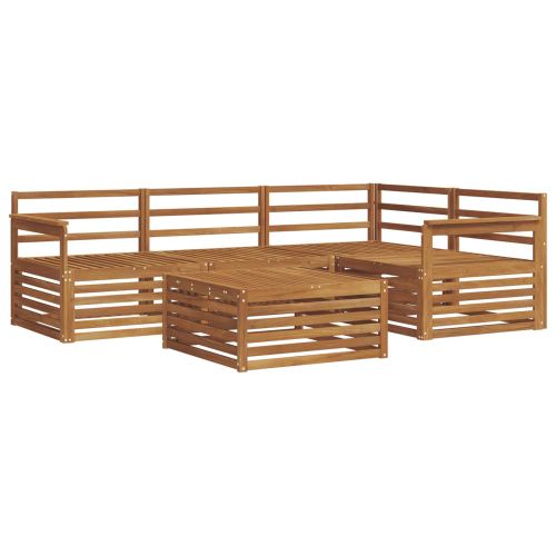 Комплект дивани за открито 5 pcs Естествен