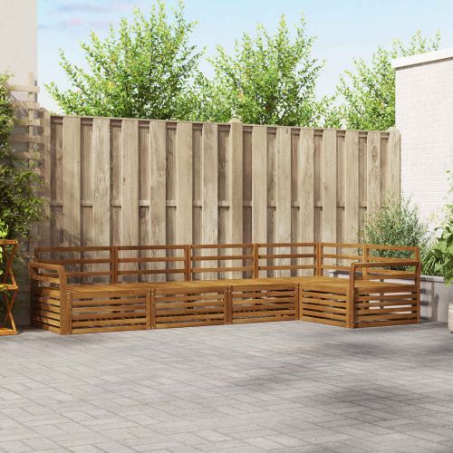 Комплект дивани за открито 5 pcs Естествен