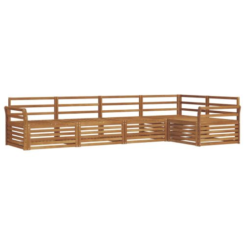 Комплект дивани за открито 5 pcs Естествен