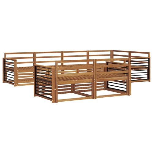 Комплект дивани за открито 7 pcs Естествен