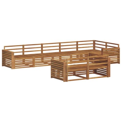 Комплект дивани за открито 8 pcs Естествен