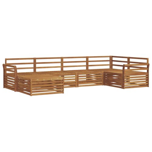 Комплект дивани за открито 6 pcs Естествен