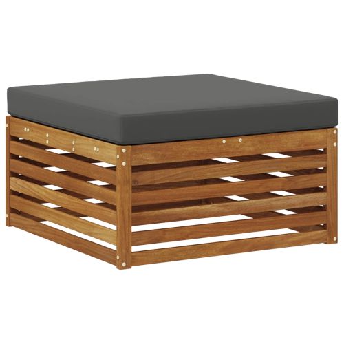 Комплект дивани за открито 8 pcs Натурален и Антрацит