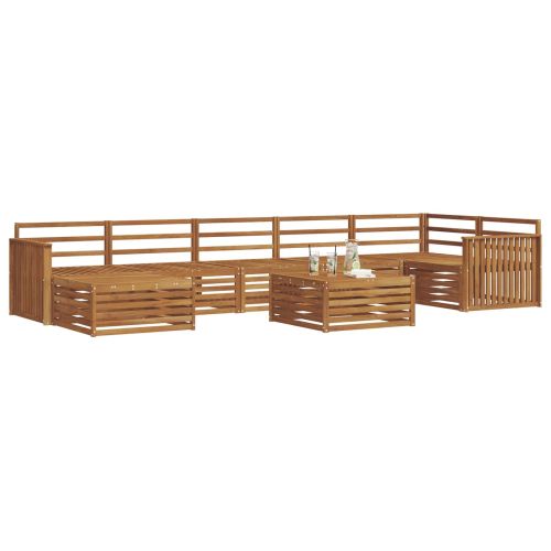 Комплект дивани за открито 8 pcs Естествен