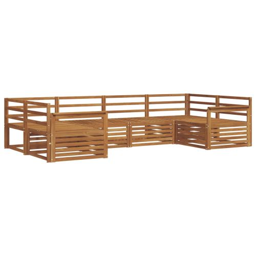 Комплекти дивани 6 pcs Естествен Солидно акациево дърво