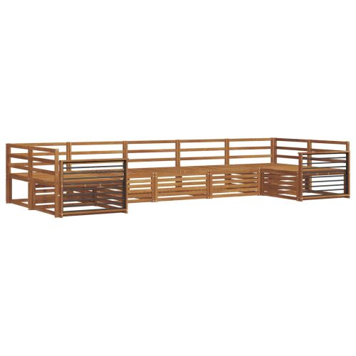 Комплекти дивани 7 pcs Естествен Солидно акациево дърво