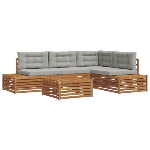 Комплекти дивани с възглавница 14 Брой Естествено и светло сиво