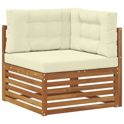 Комплекти дивани с възглавница 10 pcs Натурален и Крема