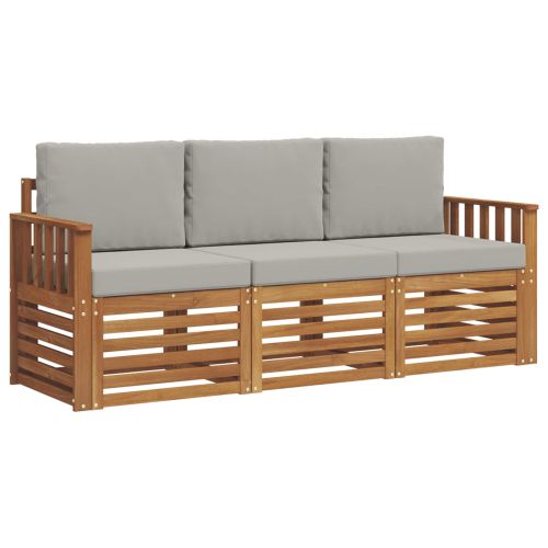 Комплекти дивани с възглавница 3 pcs Естествено и светло сиво