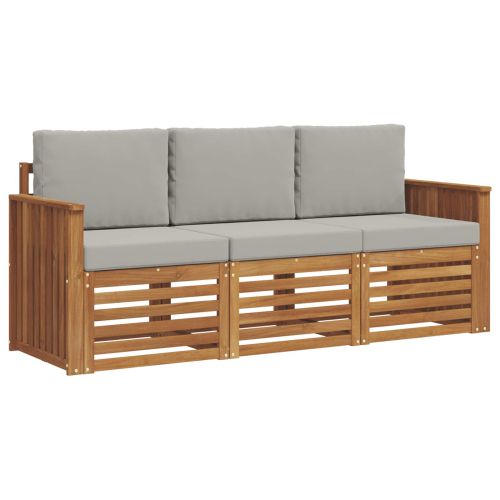 Комплекти дивани с възглавница 3 pcs Естествено и светло сиво