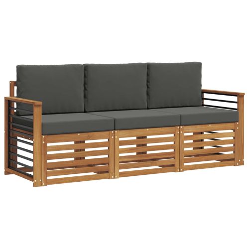 Комплекти дивани с възглавница 3 pcs Натурален и Антрацит