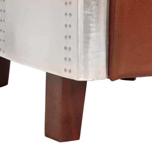 Фотьойл Aviator, кафяв, естествена кожа