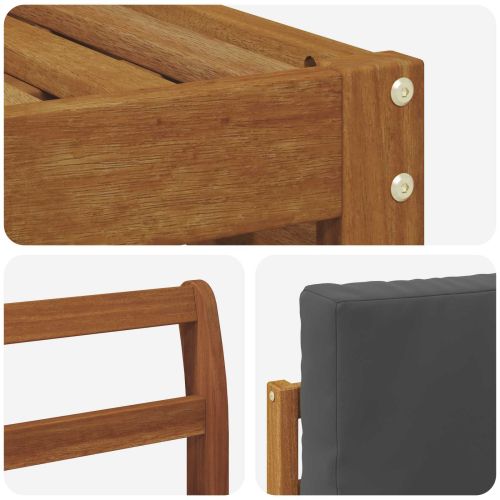 Комплекти дивани с възглавница 5 pcs Натурален и Антрацит