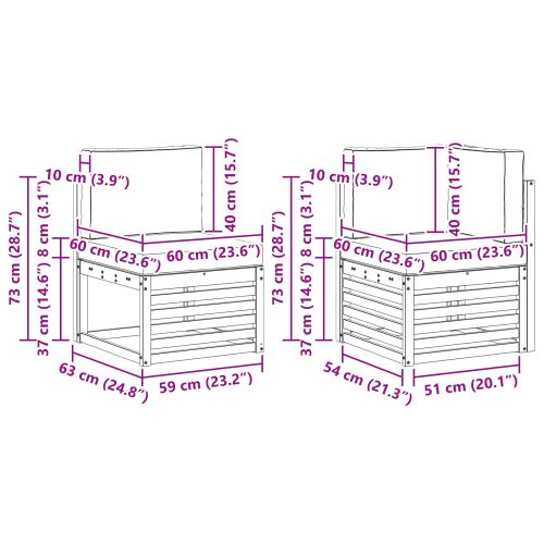 Комплект секционен диван с възглавница 5 pcs Натурален и Крема