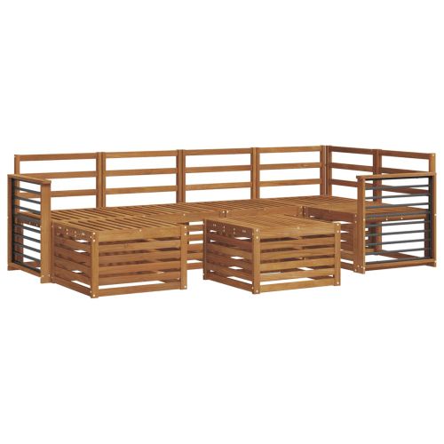 Комплекти дивани Естествен Солидно акациево дърво