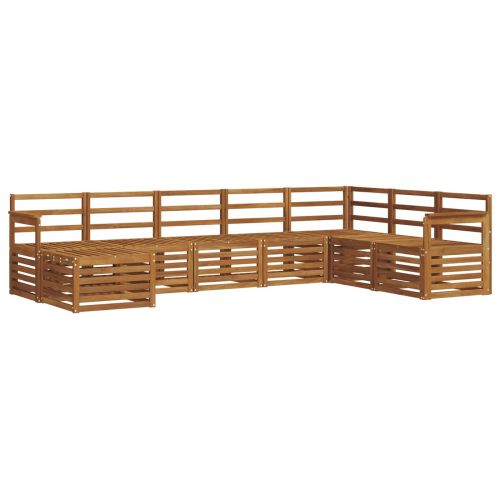 Комплект дивани за открито 8 pcs Естествен