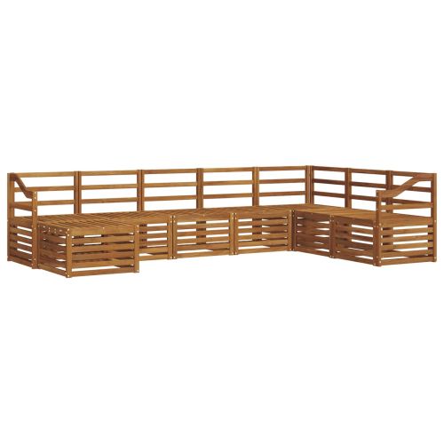 Комплект дивани за открито 8 pcs Естествен