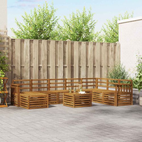 Комплекти дивани Естествен Солидно акациево дърво