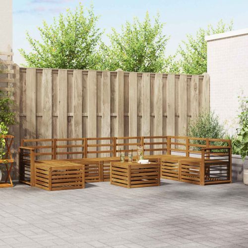 Комплекти дивани Естествен Солидно акациево дърво