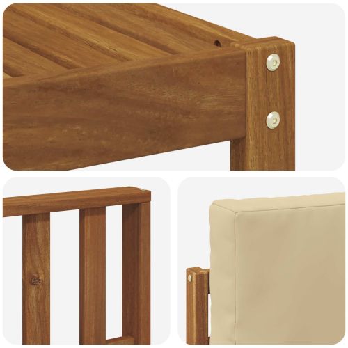 Комплекти дивани с възглавница 10 pcs Натурален и Бежов