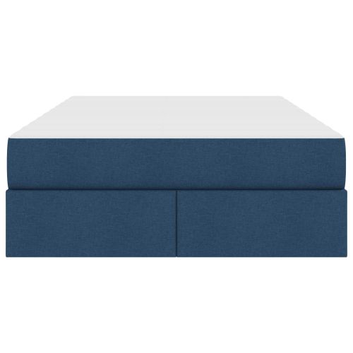 Легло с място за съхранение и матрак Синьо 120 x 190 cm