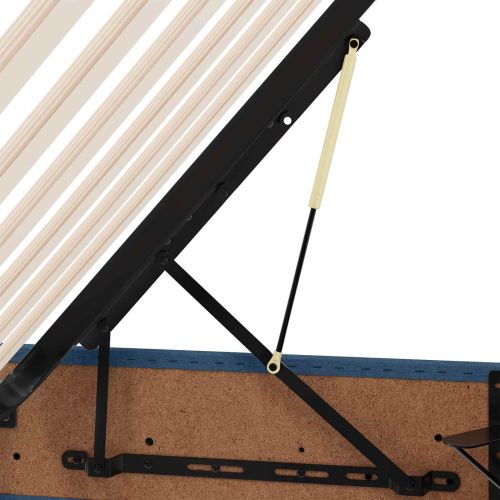 Легло с място за съхранение и матрак Синьо 120 x 190 cm