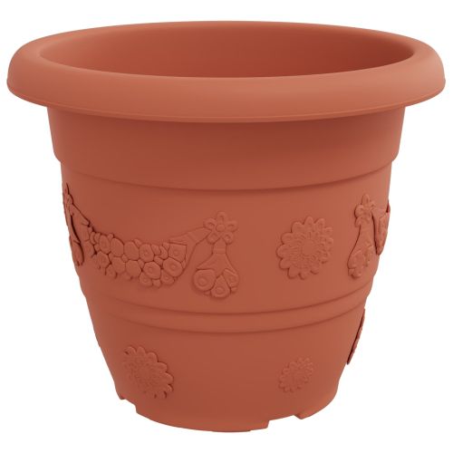Саксии за растения 6 pcs Червено тухла Ø 39 x 32 см Пластмаса