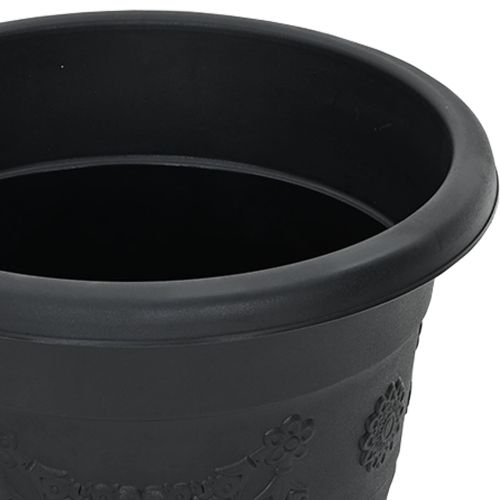 Саксии за растения 6 pcs Черно Ø 34 x 28 см Пластмаса