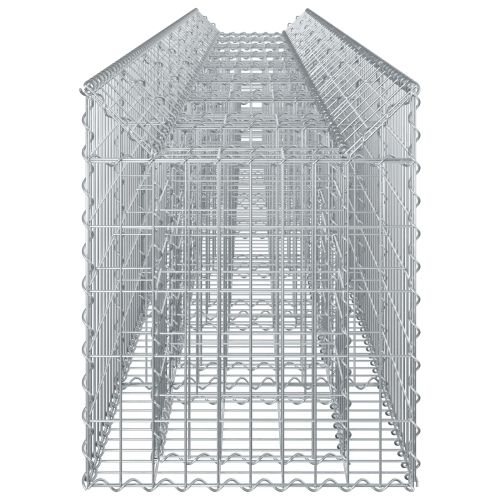 Габиона повдигнато легло 2 pcs Сребристо