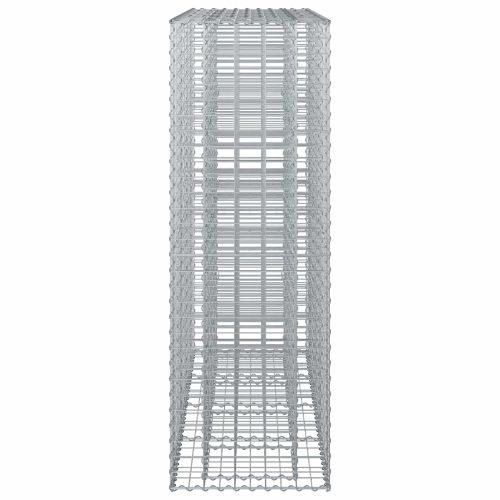 Габиона повдигнато легло 2 бр. 170 x 50 x 150 см Сребристо