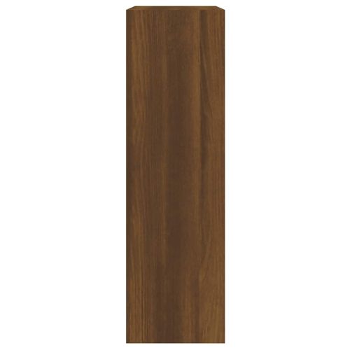 Шкаф за обувки, кафяв дъб, 63x24x81 см, инженерно дърво