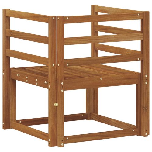 Комплект дивани за открито Солидно акациево дърво Естествен