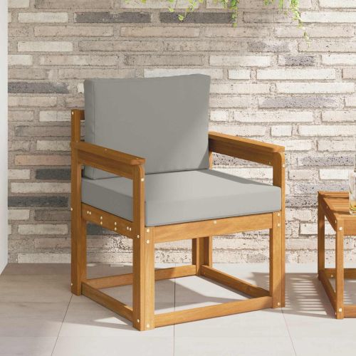 Външен диван Солидно акациево дърво и полиестер