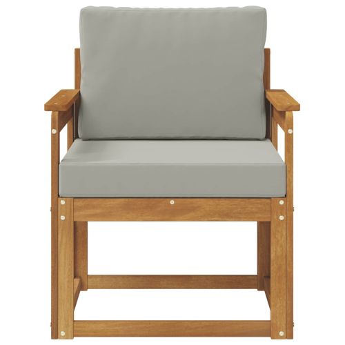 Външен диван Солидно акациево дърво и полиестер