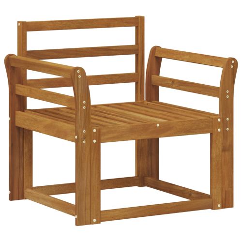 Външен диван Солидно акациево дърво Естествен