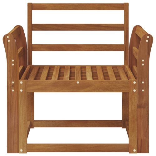 Външен диван Солидно акациево дърво Естествен