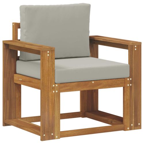 Външен диван Солидно акациево дърво и полиестер