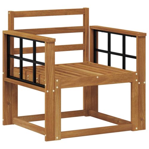 Външен диван Солидно акациево дърво Естествен