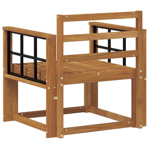 Външен диван Солидно акациево дърво Естествен