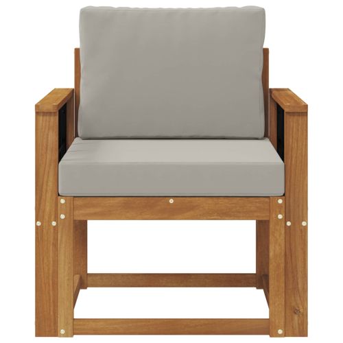 Външен диван Солидно акациево дърво и полиестер