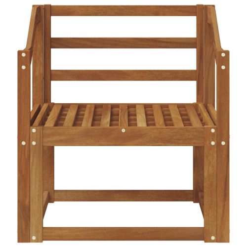 Външен диван Солидно акациево дърво Естествен