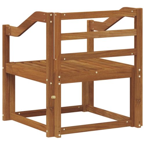 Външен диван Солидно акациево дърво Естествен