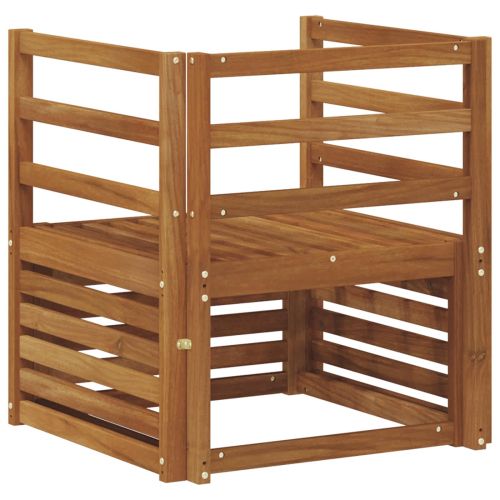 Комплект дивани за открито Естествен 67 x 63 x 73 см