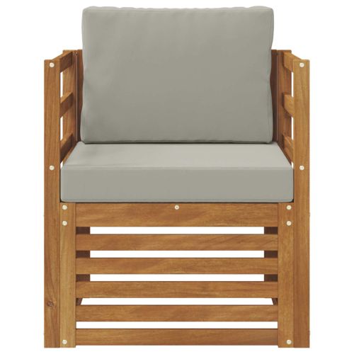 Комплект дивани за открито Естествен 67 x 63 x 73 см