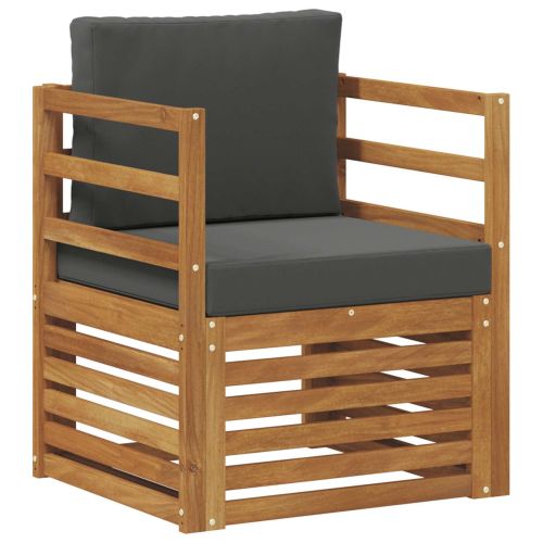 Комплект дивани за открито Естествен 67 x 63 x 73 см