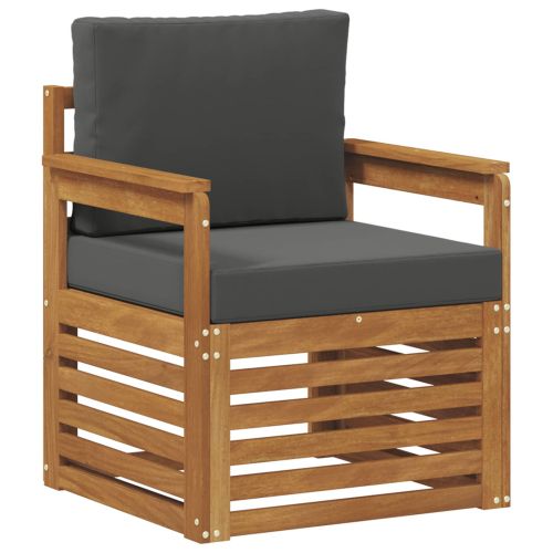 Комплект дивани за открито Естествен 71 x 63 x 73 см