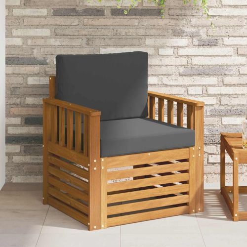 Комплект дивани за открито Естествен 71 x 63 x 73 см