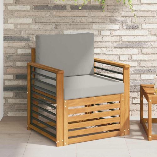 Комплект дивани за открито Естествен 71 x 63 x 73 см